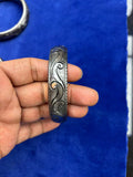 Thin Sarabloh Kada with engraved designs