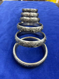 Thin Sarabloh Kada with engraved designs