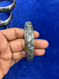 Thin Sarabloh Kada with engraved designs