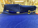 High Carbon Steel Blade Kirpan with Engraved Handle and Printed Blade.