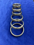 Thin Sarabloh Kada with engraved designs