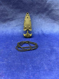 Punch Dagger Necklace with metal chain