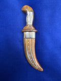 Engraved Wooden Body Kirpan - Sarabloh