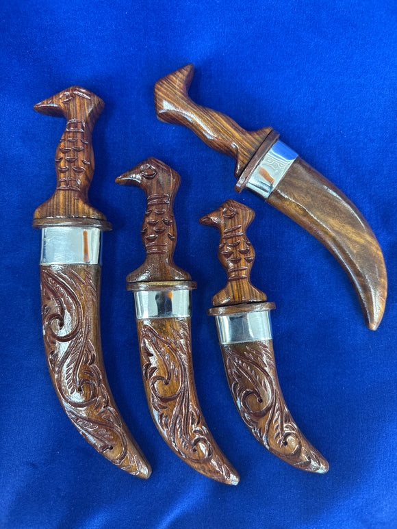 Eagle Head Wooden Kirpan - Sarabloh