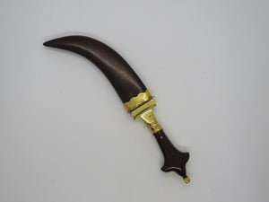 Kirpan 9 inches wood  and Brass Black  Special M022