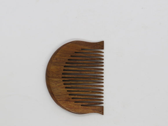 Kanga Raound Curved Or Wood Dark Broun Sikh Comb Size 3 Inches