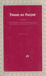 Theses on Punjab Vol. 2 By Darshan singh Tatla